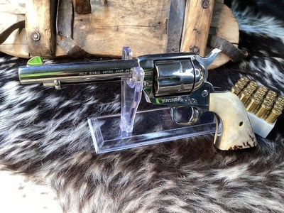1970 Mfg. Colt SAA 2ND Generation , 5.5”, .45 Colt, Sanbar Stag, Nickel, Boxed, Trades Welcome - Image 11 of 25