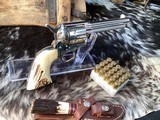 1970 Mfg. Colt SAA 2ND Generation , 5.5”, .45 Colt, Sanbar Stag, Nickel, Boxed, Trades Welcome - Image 5 of 25