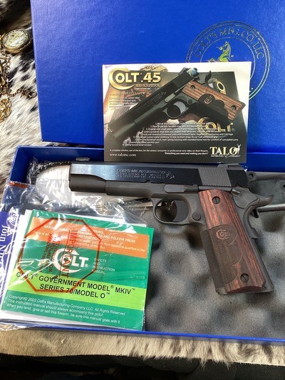 Colt 70 Series Wiley Clapp Special Edition .45 acp, Unfired& Boxed. Trades Welcome - Image 2 of 10