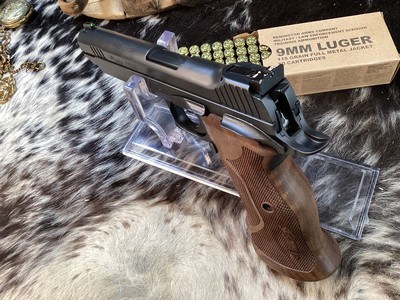 NOS Sig P-210 Target, 5” barrel, .9 mm, Unfired in Case. Trades Welcome - Image 14 of 21