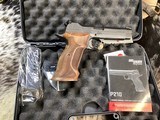 NOS Sig P-210 Target, 5” barrel, .9 mm, Unfired in Case. Trades Welcome - Image 12 of 21