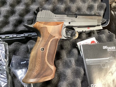 NOS Sig P-210 Target, 5” barrel, .9 mm, Unfired in Case. Trades Welcome - Image 8 of 21