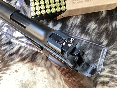 NOS Sig P-210 Target, 5” barrel, .9 mm, Unfired in Case. Trades Welcome - Image 19 of 21