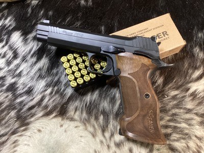 NOS Sig P-210 Target, 5” barrel, .9 mm, Unfired in Case. Trades Welcome - Image 10 of 21
