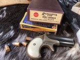 Remington 95 Double Barrel Derringer, .41 Short Rimfire, High Condition, Ivory Grips, Boxed. Trades Welcome - 8 of 16