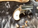 Remington 95 Double Barrel Derringer, .41 Short Rimfire, High Condition, Ivory Grips, Boxed. Trades Welcome - 9 of 16