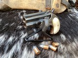 Remington 95 Double Barrel Derringer, .41 Short Rimfire, High Condition, Ivory Grips, Boxed. Trades Welcome - 6 of 16