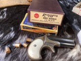 Remington 95 Double Barrel Derringer, .41 Short Rimfire, High Condition, Ivory Grips, Boxed. Trades Welcome - 5 of 16