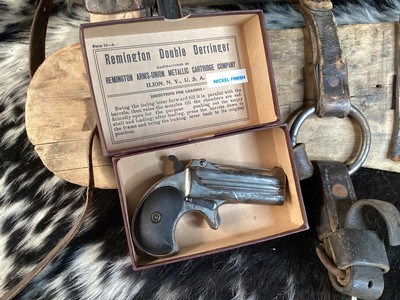 Remington model 95 Derringer, Nickel,Boxed, .41 RF, TRADES WELCOME - Image 7 of 12