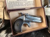 Remington model 95 Derringer, Nickel,Boxed, .41 RF, TRADES WELCOME - Image 2 of 12
