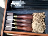 Beretta SO5, Gold Game Scenes W Bulino Background, Max Gobbi Engraved & Signed, Factory28” Exhibition Quality, Cased , Trades Welcome - 21 of 25