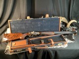 Beretta SO5, Gold Game Scenes W Bulino Background, Max Gobbi Engraved & Signed, Factory28” Exhibition Quality, Cased , Trades Welcome - 9 of 25