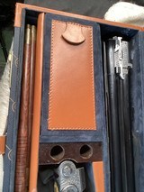 Beretta SO5, Gold Game Scenes W Bulino Background, Max Gobbi Engraved & Signed, Factory28” Exhibition Quality, Cased , Trades Welcome - 22 of 25