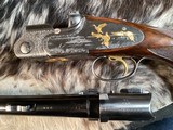Beretta SO5, Gold Game Scenes W Bulino Background, Max Gobbi Engraved & Signed, Factory28” Exhibition Quality, Cased , Trades Welcome - 18 of 25