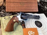 1961 Colt Python As New In Original Box W/Test Target, Receipt, 6”, Excellent Unfired Condition. Trades Welcome - Image 13 of 25