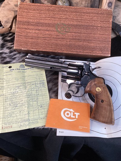 1961 Colt Python As New In Original Box W/Test Target, Receipt, 6”, Excellent Unfired Condition. Trades Welcome - Image 4 of 25