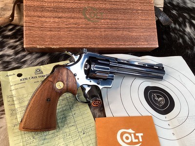 1961 Colt Python As New In Original Box W/Test Target, Receipt, 6”, Excellent Unfired Condition. Trades Welcome - Image 13 of 25