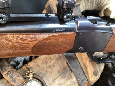 1994 mfg. Ruger #1, Chambered in .22 Hornet, ANIB W/Rings - Image 11 of 15