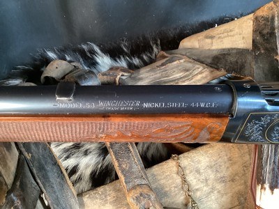 1926 Mfg. Gold Engraved Winchester model 53 in .44/.40 Cartridge. Excellent Near New Cond. Trades Welcome - Image 24 of 24