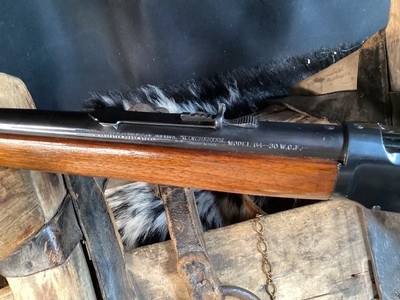 1940 Mfg. Prewar Winchester model 64, .30WCF, 24”, 2/3 Button Mag, Walnut Pistol Grip, Fine Cond. Trades Welcome. - Image 4 of 10