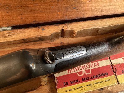 First Year 1905 Winchester Semi Auto in .35 WSL Cartridge, Original, Cased, Trades Welcome - Image 13 of 18