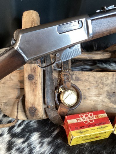 First Year 1905 Winchester Semi Auto in .35 WSL Cartridge, Original, Cased, Trades Welcome - Image 5 of 18