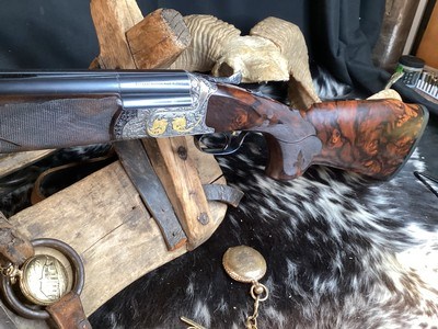 Perazzi SCO Oro Gold Pasotti Engraved & Signed, O/U Shotgun W/ 12 Ga. & .20 Ga barrel sets. Stunningly Beautiful Perazzi. Trades Welcome. - Image 3 of 25
