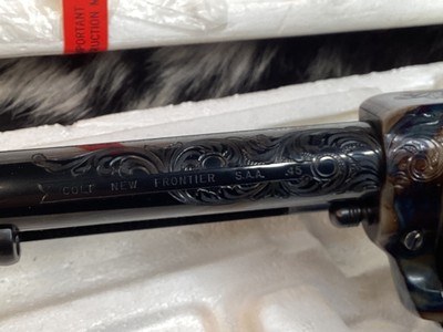 Early 3 Digit SN Pre Production 1978 Colt New Frontier, Factory A Engraved ,.45 Colt LNIB. Trades Welcome. - Image 9 of 18