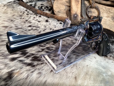 Early 3 Digit SN Pre Production 1978 Colt New Frontier, Factory A Engraved ,.45 Colt LNIB. Trades Welcome. - Image 3 of 18