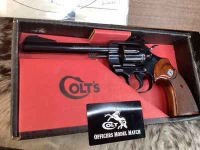 1969 Colt Officers Model Match, LNIB W/Target, 99% Unfired, 6” .22LR. Trades Welcome - Image 9 of 18