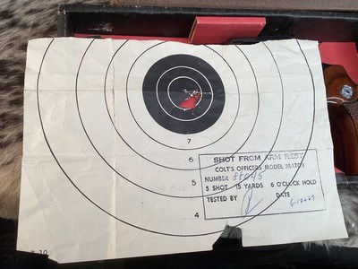 1969 Colt Officers Model Match, LNIB W/Target, 99% Unfired, 6” .22LR. Trades Welcome - Image 12 of 18
