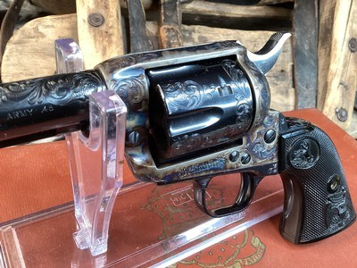 1978 Colt SAA Factory C Engraved, Cased W/Colt Letter, 99% .45 Colt. Trades Welcome - Image 13 of 25