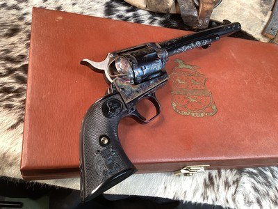 1978 Colt SAA Factory C Engraved, Cased W/Colt Letter, 99% .45 Colt. Trades Welcome - Image 18 of 25