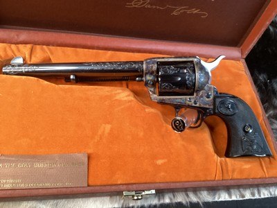 1978 Colt SAA Factory C Engraved, Cased W/Colt Letter, 99% .45 Colt. Trades Welcome - Image 6 of 25