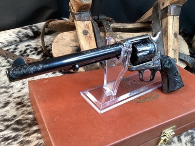 1978 Colt SAA Factory C Engraved, Cased W/Colt Letter, 99% .45 Colt. Trades Welcome - Image 23 of 25