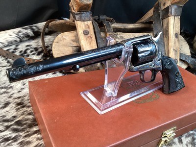 1978 Colt SAA Factory C Engraved, Cased W/Colt Letter, 99% .45 Colt. Trades Welcome - Image 12 of 25