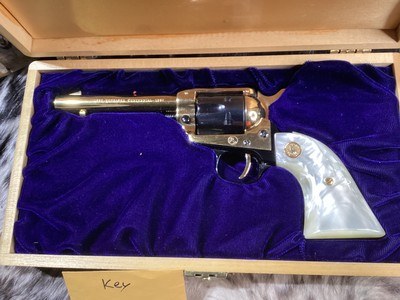 1967 Colt Scout Nebraska Centennial , .22LR, Gold, MOP, Cased, Unfired. Trades Welcome - Image 1 of 16