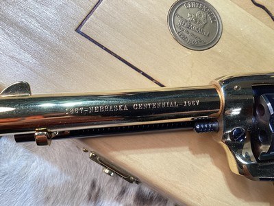 1967 Colt Scout Nebraska Centennial , .22LR, Gold, MOP, Cased, Unfired. Trades Welcome - Image 16 of 16