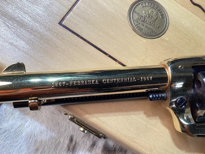 1967 Colt Scout Nebraska Centennial , .22LR, Gold, MOP, Cased, Unfired. Trades Welcome - Image 9 of 16