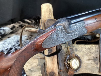 1953 Mfg. Merkel 303E Sidelock, Early Postwar. O/U, Special Order, Beautiful Game Scene Engraved, Vented Rib, 12 Bore, Excellent Cond. Trades Welcome - Image 21 of 25