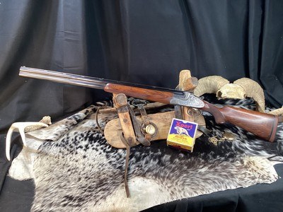 1953 Mfg. Merkel 303E Sidelock, Early Postwar. O/U, Special Order, Beautiful Game Scene Engraved, Vented Rib, 12 Bore, Excellent Cond. Trades Welcome - Image 22 of 25