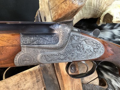 1953 Mfg. Merkel 303E Sidelock, Early Postwar. O/U, Special Order, Beautiful Game Scene Engraved, Vented Rib, 12 Bore, Excellent Cond. Trades Welcome - Image 23 of 25