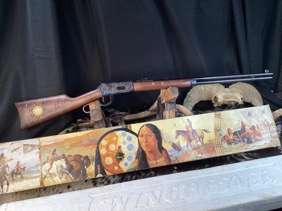 1983 Winchester Chief Crazy Horse Commemorative, Unfired in Box, 38-55 Caliber. Trades Welcome - Image 12 of 23