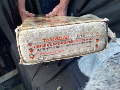 1983 Winchester Chief Crazy Horse Commemorative, Unfired in Box, 38-55 Caliber. Trades Welcome - Image 9 of 23