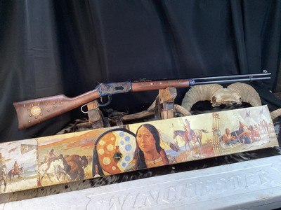 1983 Winchester Chief Crazy Horse Commemorative, Unfired in Box, 38-55 Caliber. Trades Welcome - Image 1 of 23