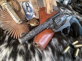 1905 Colt SAA Bisley, 4 3/4” .45 Colt , Engraved W/ Holster. Trade’s Welcome. - Image 15 of 21