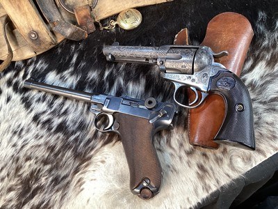 1905 Colt SAA Bisley, 4 3/4” .45 Colt , Engraved W/ Holster. Trade’s Welcome. - Image 20 of 21