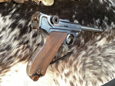 1915 DWM P08 German Luger Pistol, 9 mm, Trades Welcome - Image 9 of 18