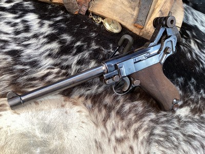 1915 DWM P08 German Luger Pistol, 9 mm, Trades Welcome - Image 6 of 18