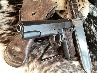 1943 Ithaca 1911A1 , .45acp.WWII Survivor, Trades Welcome - Image 9 of 17